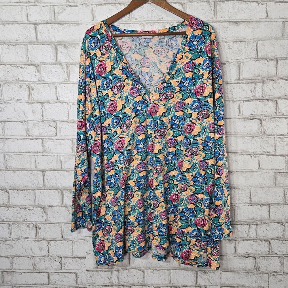 Just‎ My Size vintage colorful top